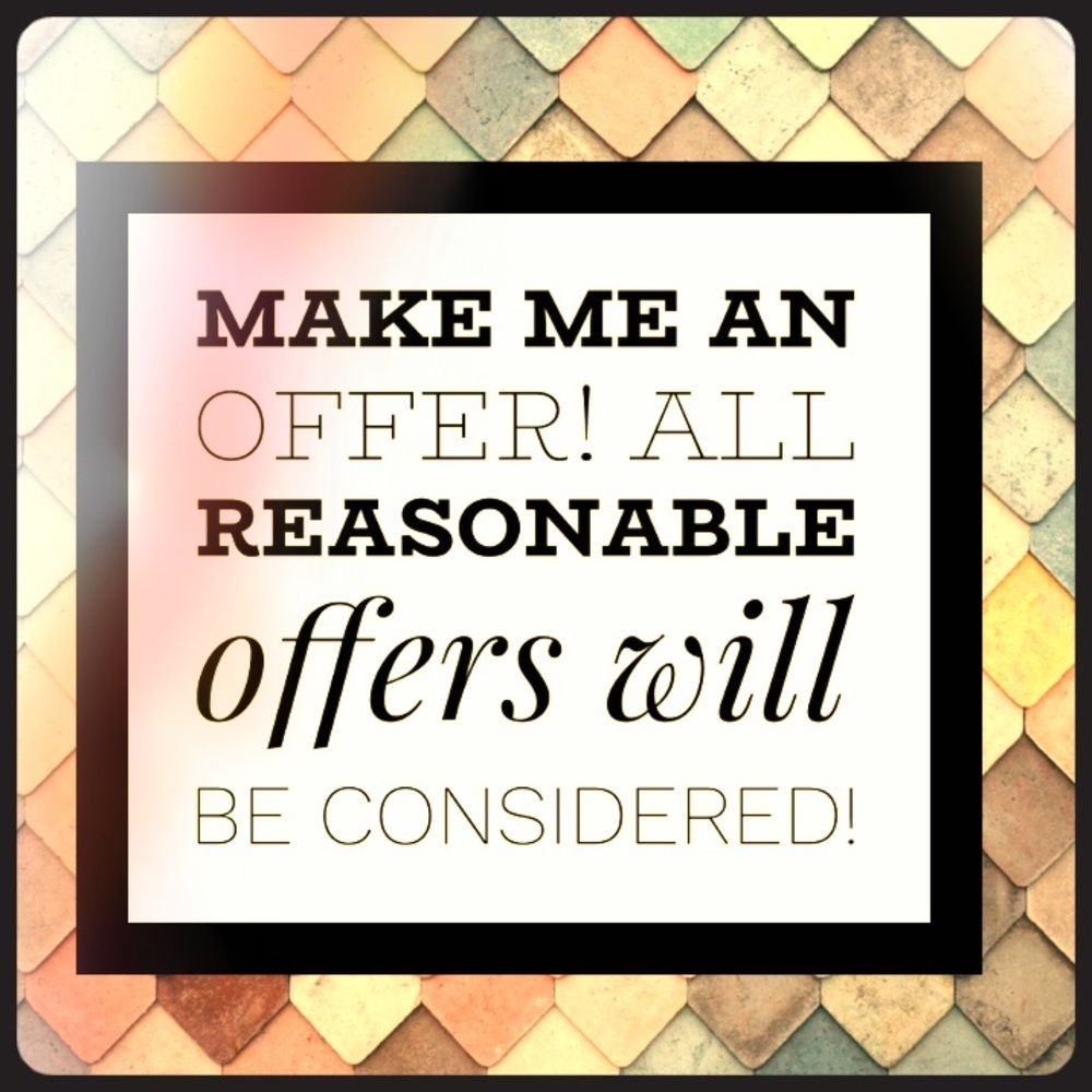 Taking reasonable offers